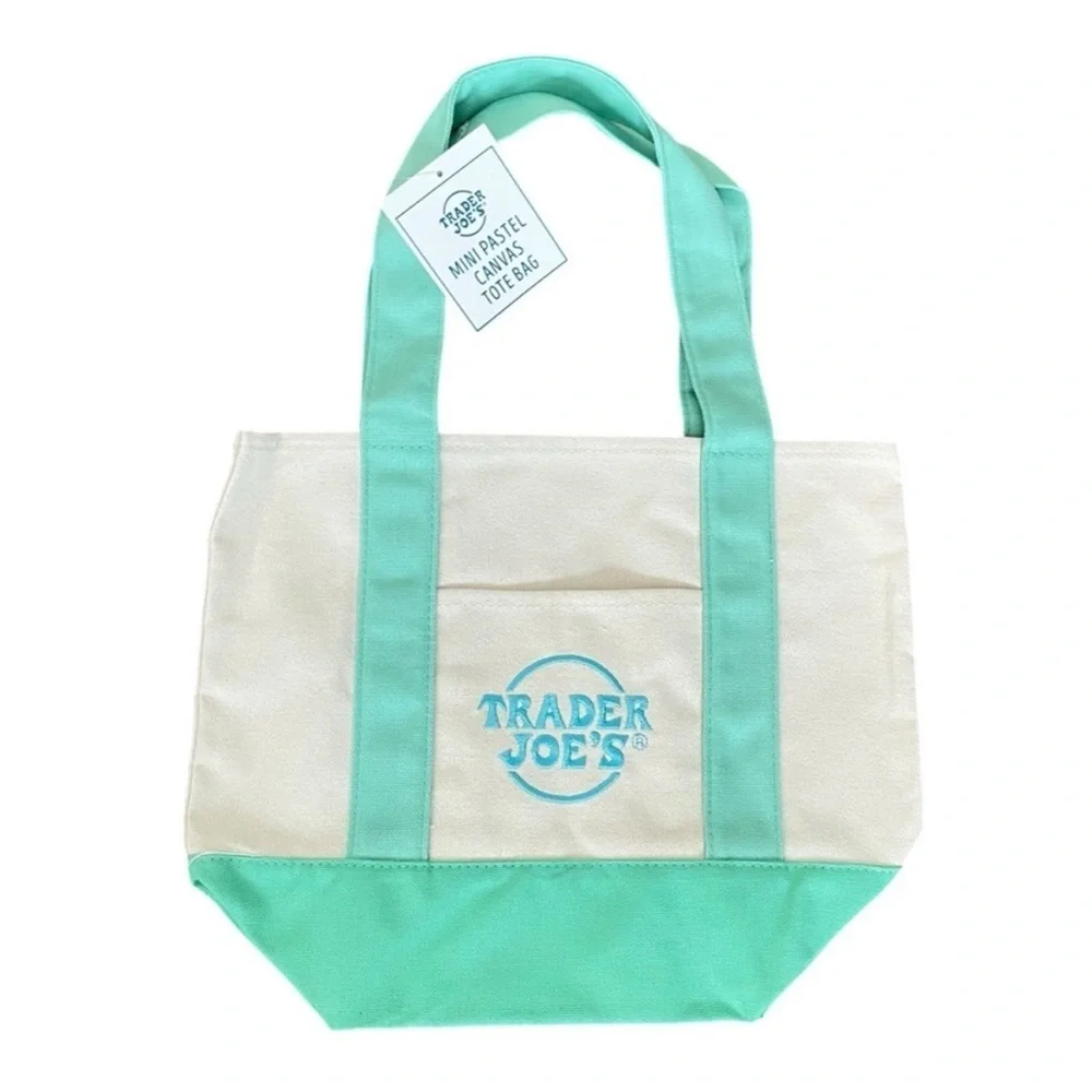 COPY - Canvas Tote Bag Set - Pink, Blue, Purple, Mint Green - Picture 4 of 5
